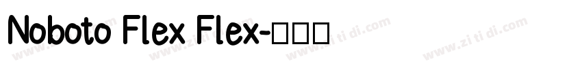 Noboto Flex Flex字体转换